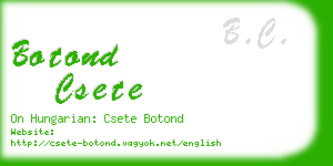 botond csete business card
